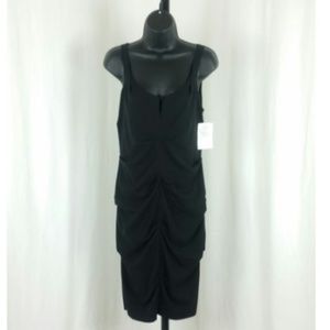 Nicole Miller Collection Dress 8 Black Silk